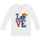 Kansas Jayhawks LOVE Long-Sleeve Tee Shirt