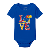 Kansas Jayhawks LOVE Short Sleeve Snapper