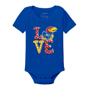 Kansas Jayhawks LOVE Short Sleeve Snapper
