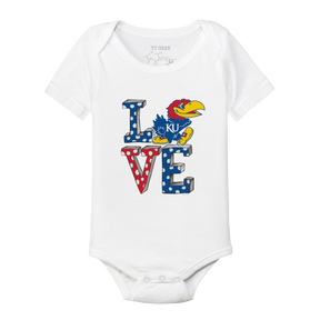 Kansas Jayhawks LOVE Short Sleeve Snapper