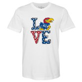 Kansas Jayhawks LOVE Unisex Tee Shirt