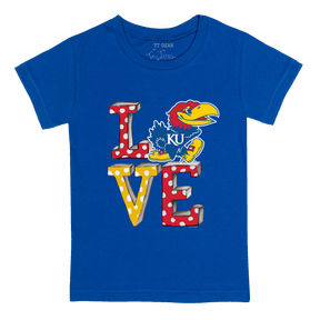 Kansas Jayhawks LOVE Kid's Tee Shirt