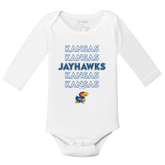 Kansas Jayhawks Stacked Long-Sleeve Snapper