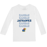 Kansas Jayhawks Stacked Long-Sleeve Tee Shirt