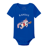 Kansas Jayhawks Unicorn Short Sleeve Snapper