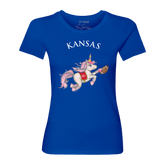 Kansas Jayhawks Unicorn Women's Tee Shirt