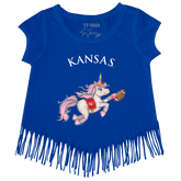 Kansas Jayhawks Unicorn Fringe Tee