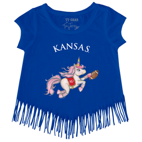 Kansas Jayhawks Unicorn Fringe Tee