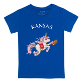 Kansas Jayhawks Unicorn Kid's Tee Shirt
