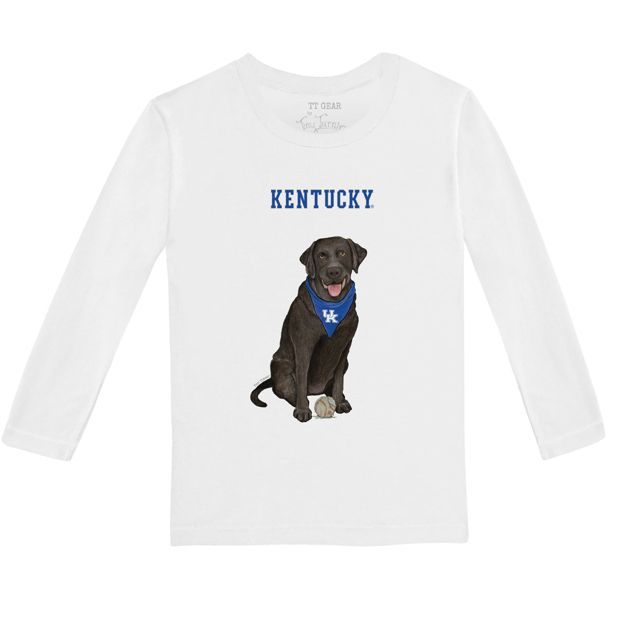 Kentucky Wildcats Black Labrador Retriever Long-Sleeve Tee Shirt