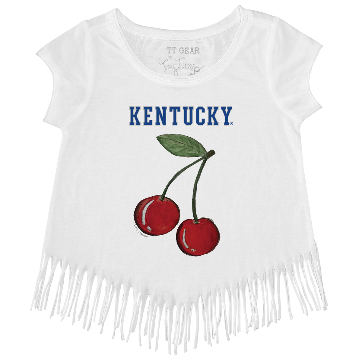 Kentucky Wildcats Cherries Fringe Tee