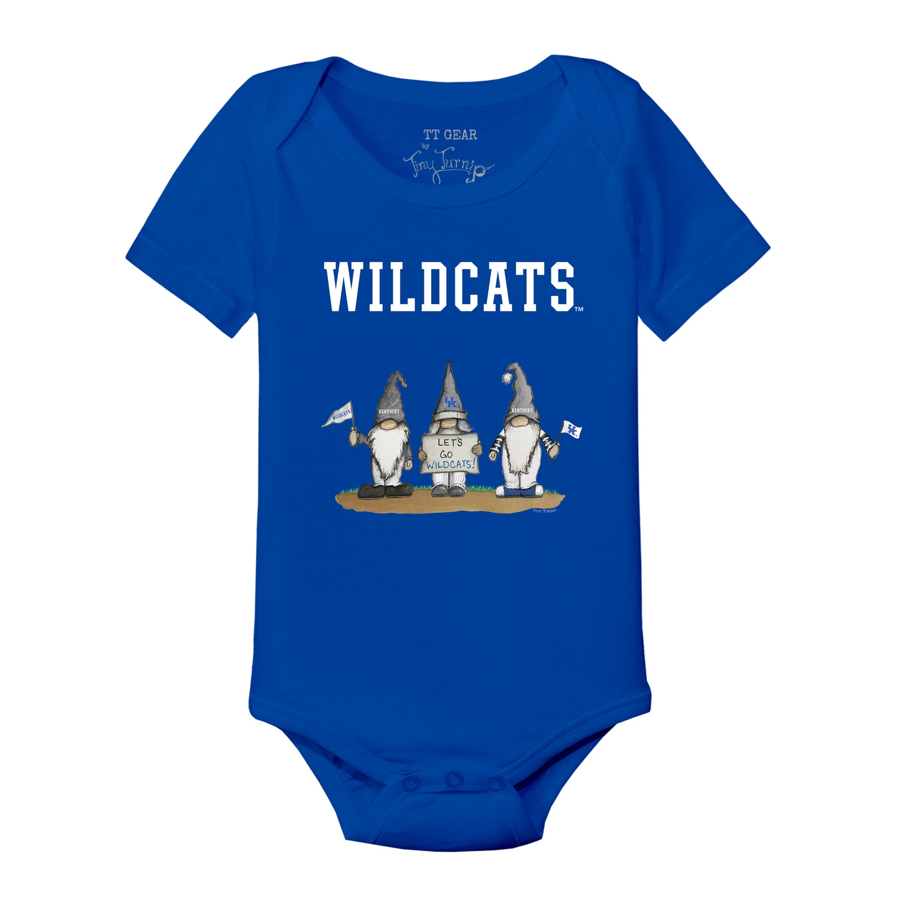 Kentucky Wildcats Gnomes Short Sleeve Snapper