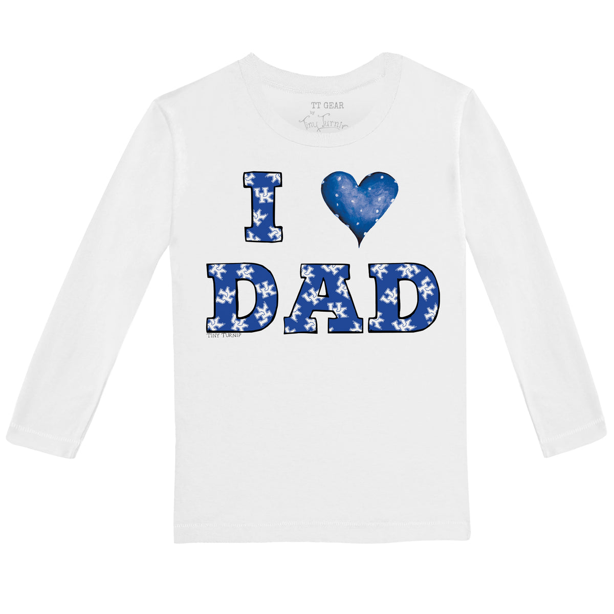 Kentucky Wildcats I Love Dad Long-Sleeve Tee Shirt