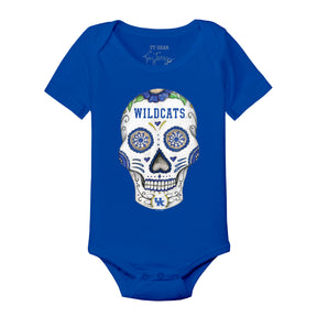 Kentucky Wildcats Sugar Skull Short Sleeve Snapper