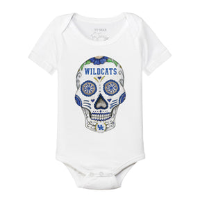 Kentucky Wildcats Sugar Skull Short Sleeve Snapper