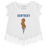 Kentucky Wildcats Basketball Triple Scoop Fringe Tee