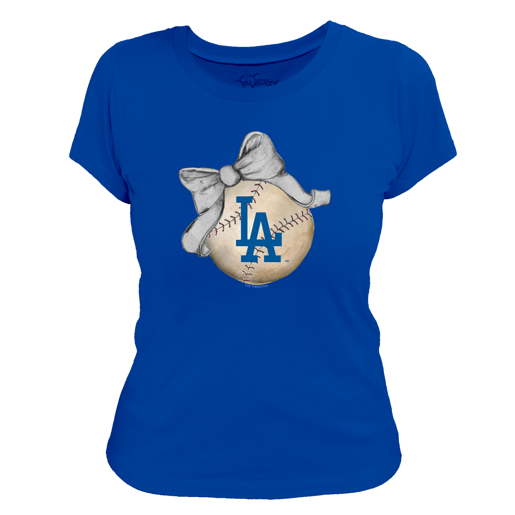 Los Angeles Dodgers Baseball Bow Tee Shirt