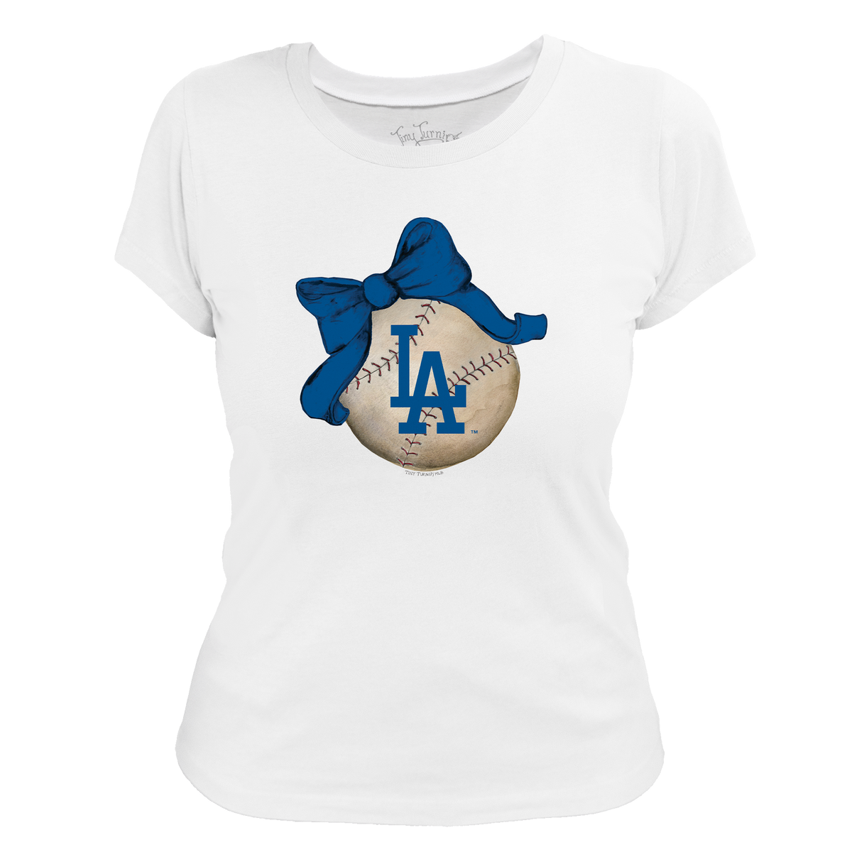 Los Angeles Dodgers Baseball Bow Tee Shirt