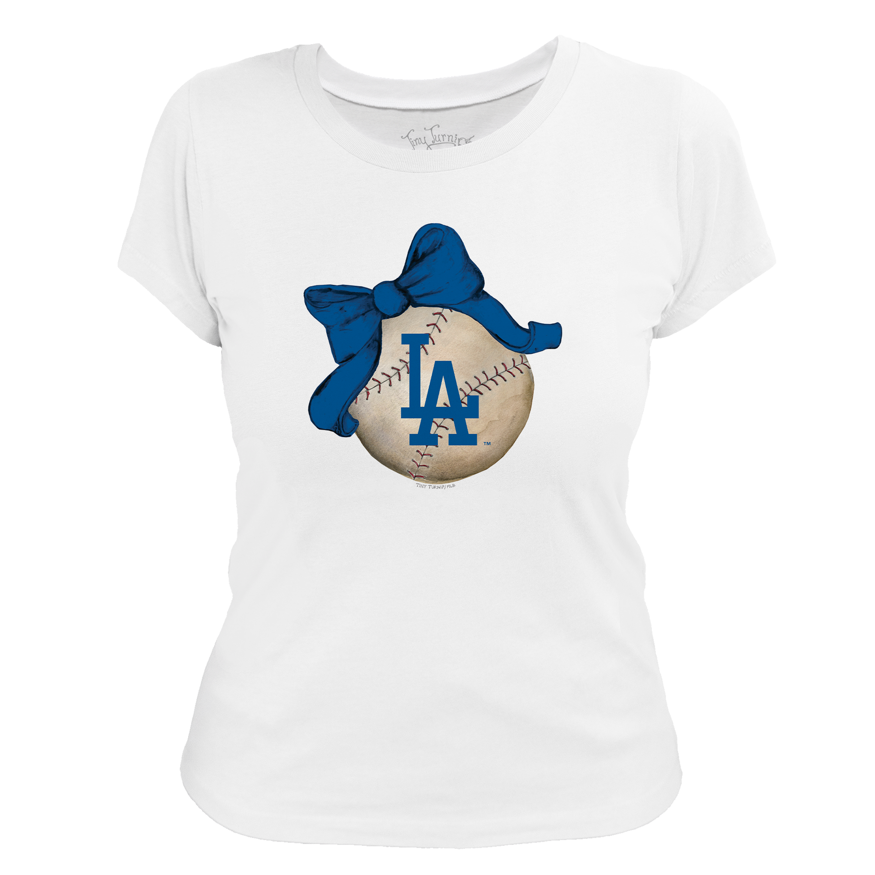 Los Angeles Dodgers Baseball Bow Tee Shirt