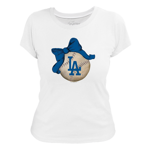 Los Angeles Dodgers Baseball Bow Tee Shirt