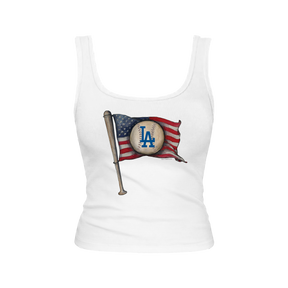 Los Angeles Dodgers Baseball Flag Emmy Tank