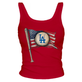 Los Angeles Dodgers Baseball Flag Tank