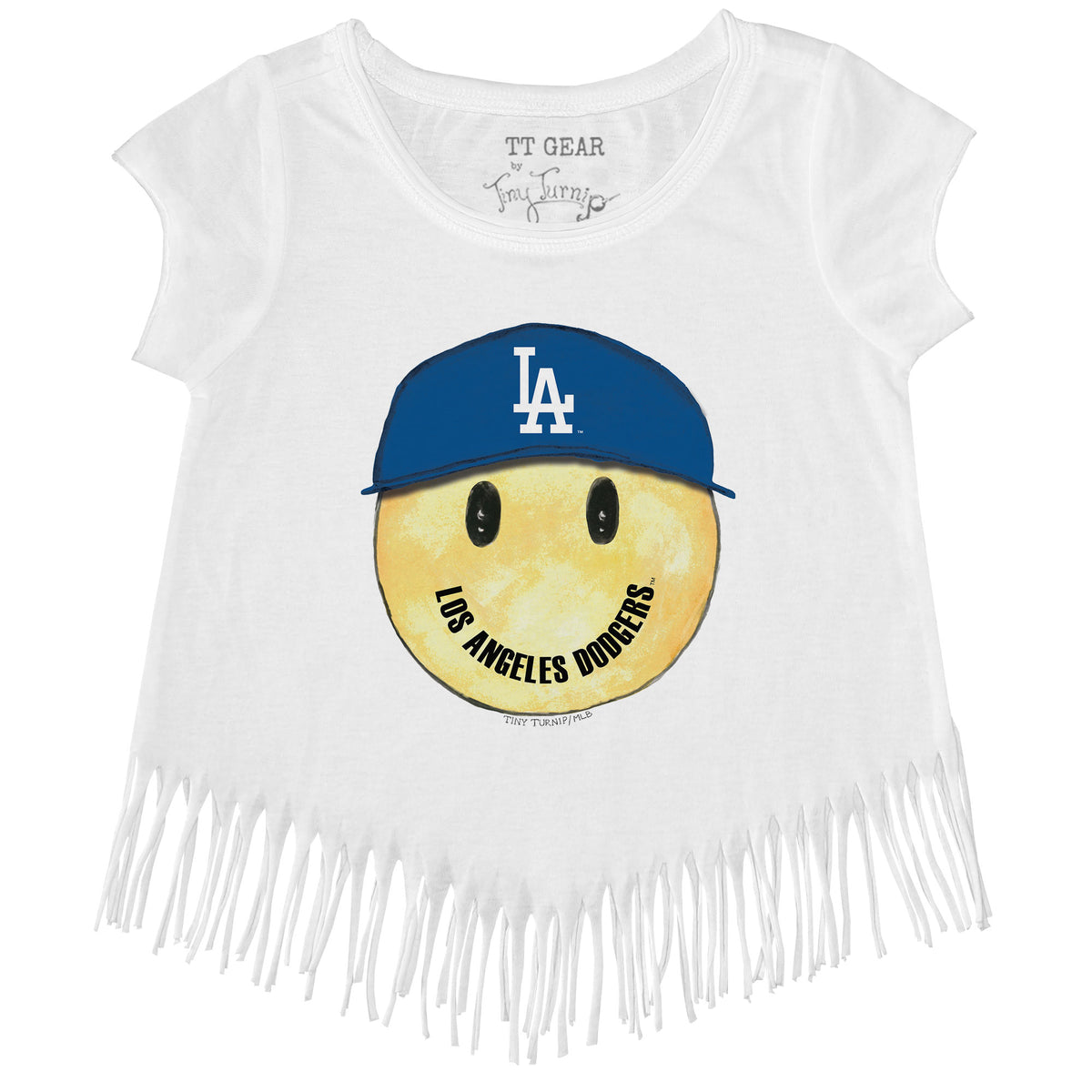 Los Angeles Dodgers Smiley Fringe Tee