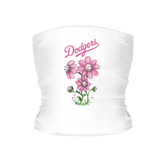 Los Angeles Dodgers Blooming Baseball Tube Top - Tiny Turnip