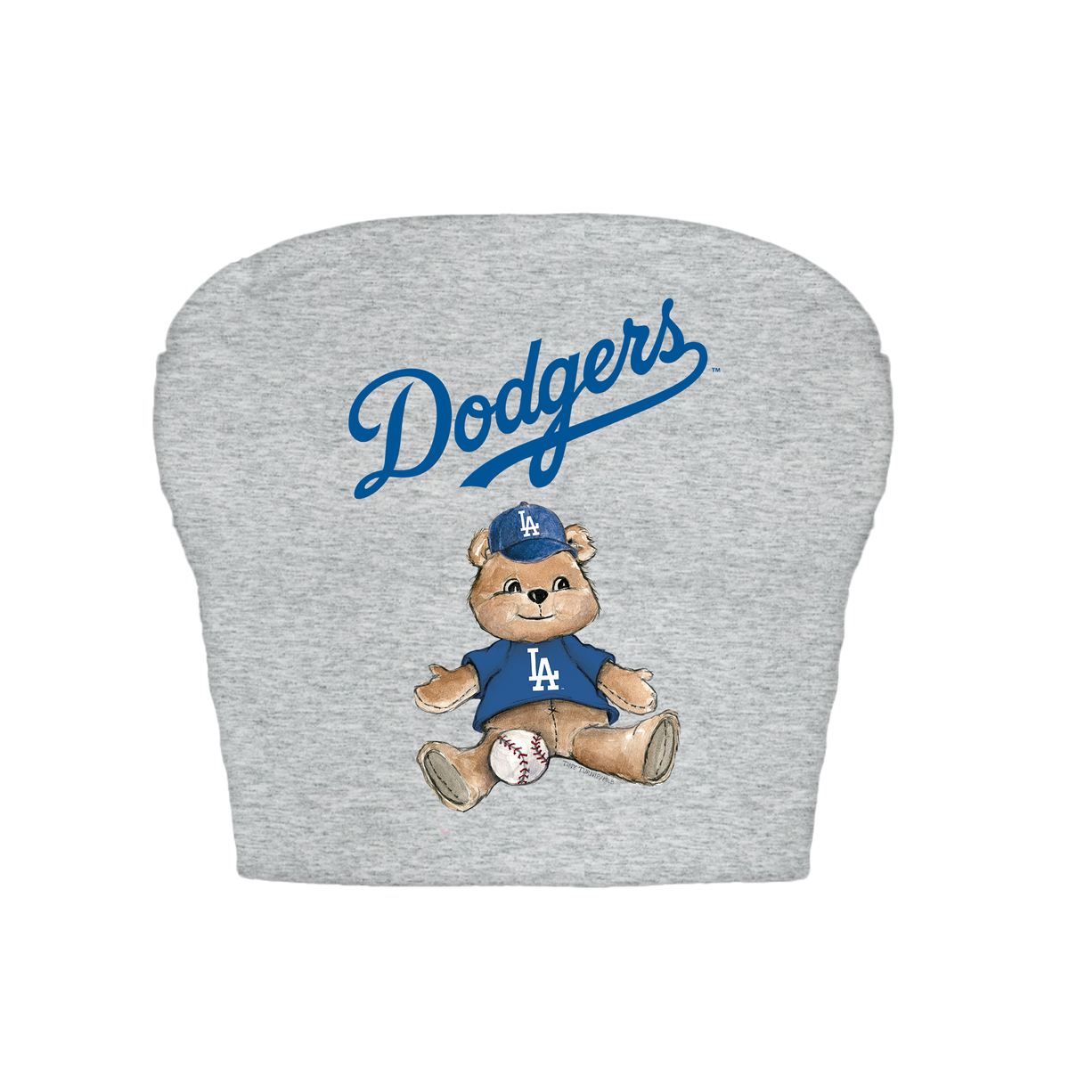 Los Angeles Dodgers Teddy Crop Tube Top