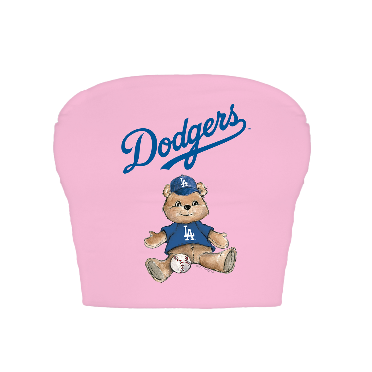 Los Angeles Dodgers Teddy Crop Tube Top