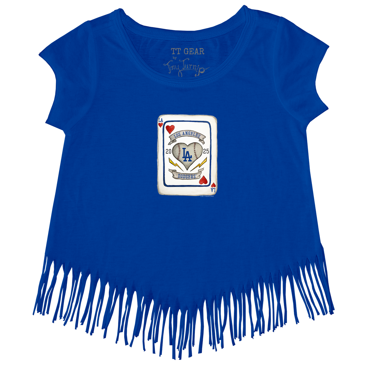 Los Angeles Dodgers Card Fringe Tee