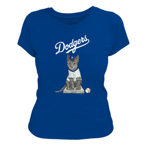 LA Dodgers Chelsea Freeman Champ the Cat Tee Shirt