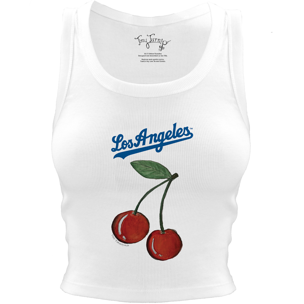 Los Angeles Dodgers Cherry Crop Tank– Tiny Turnip