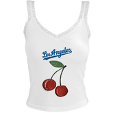 Los Angeles Dodgers Cherry Lace Tank