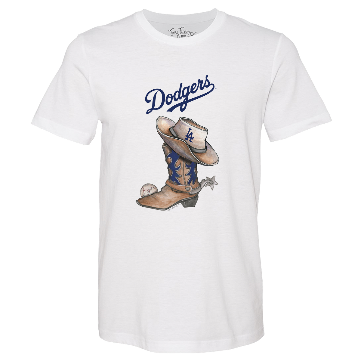 Los Angeles Dodgers Cowboy Boot Unisex Tee Shirt– Tiny Turnip