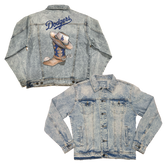 Los Angeles Dodgers Cowboy Boot Boyfriend Denim Jacket