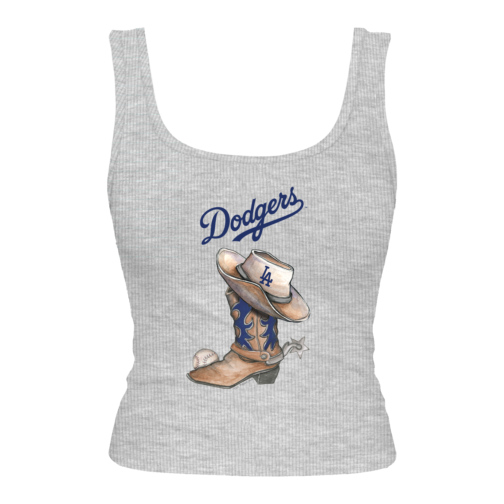 Los Angeles Dodgers Cowboy Boot Emmy Tank