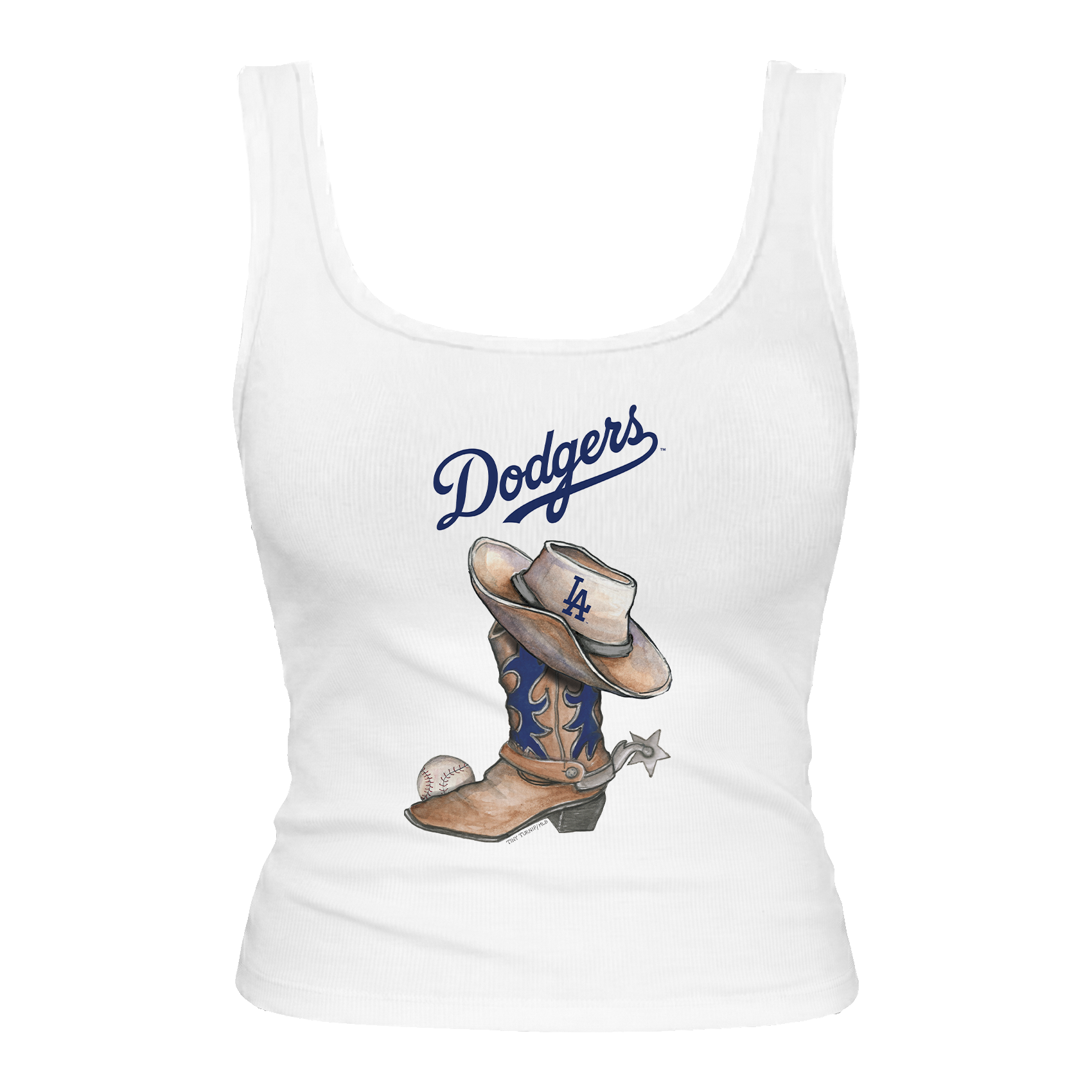 Los Angeles Dodgers Cowboy Boot Emmy Tank