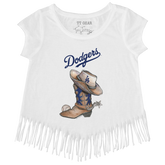 Los Angeles Dodgers Cowboy Boot Fringe Tee