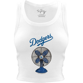 Los Angeles Dodgers Fan Crop Tank