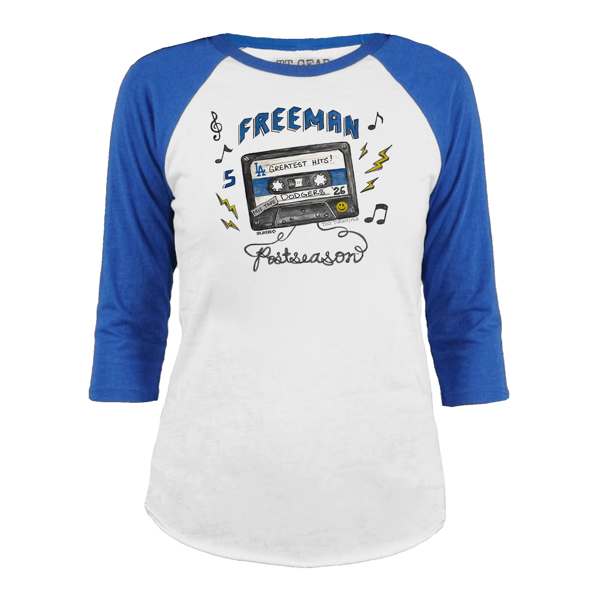 VIP Los Angeles Dodgers Postseason '26 Unisex 3/4 Sleeve Raglan - Tiny Turnip