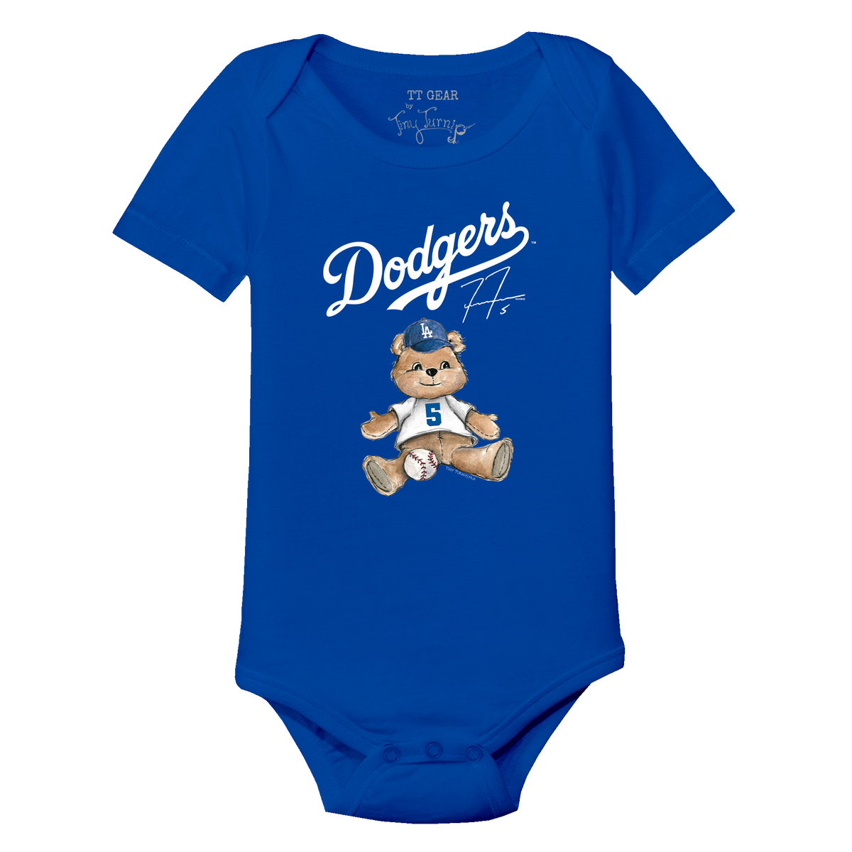 Los Angeles Dodgers Freeman Teddy Short Sleeve Snapper