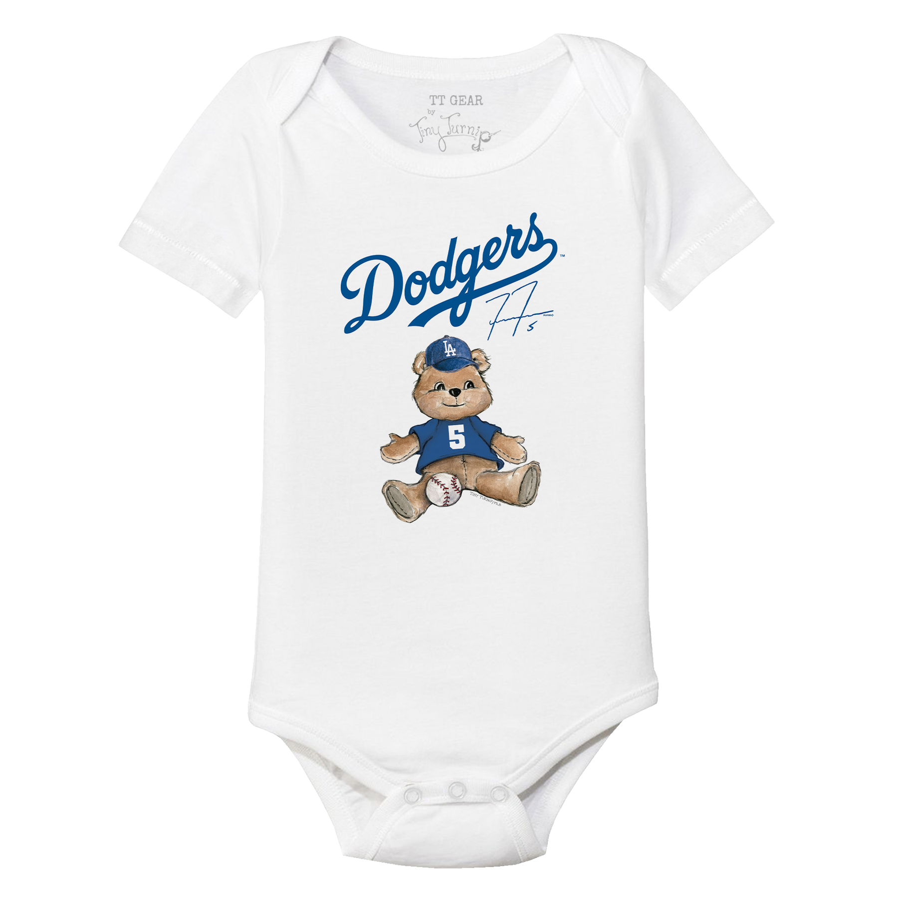 Los Angeles Dodgers Freeman Teddy Short Sleeve Snapper