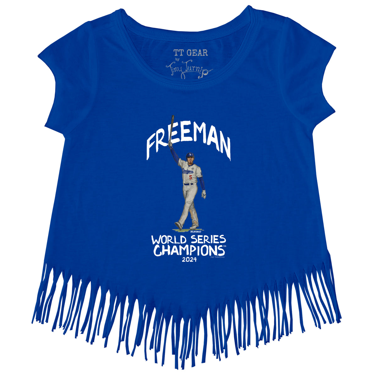 LA Dodgers Chelsea Freeman World Series Walk Off Fringe Tee