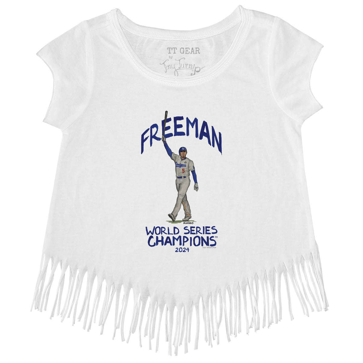 LA Dodgers Chelsea Freeman World Series Walk Off Fringe Tee