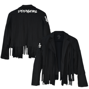 Los Angeles Dodgers Farrah Fringe Jacket --(ships after 8/11)