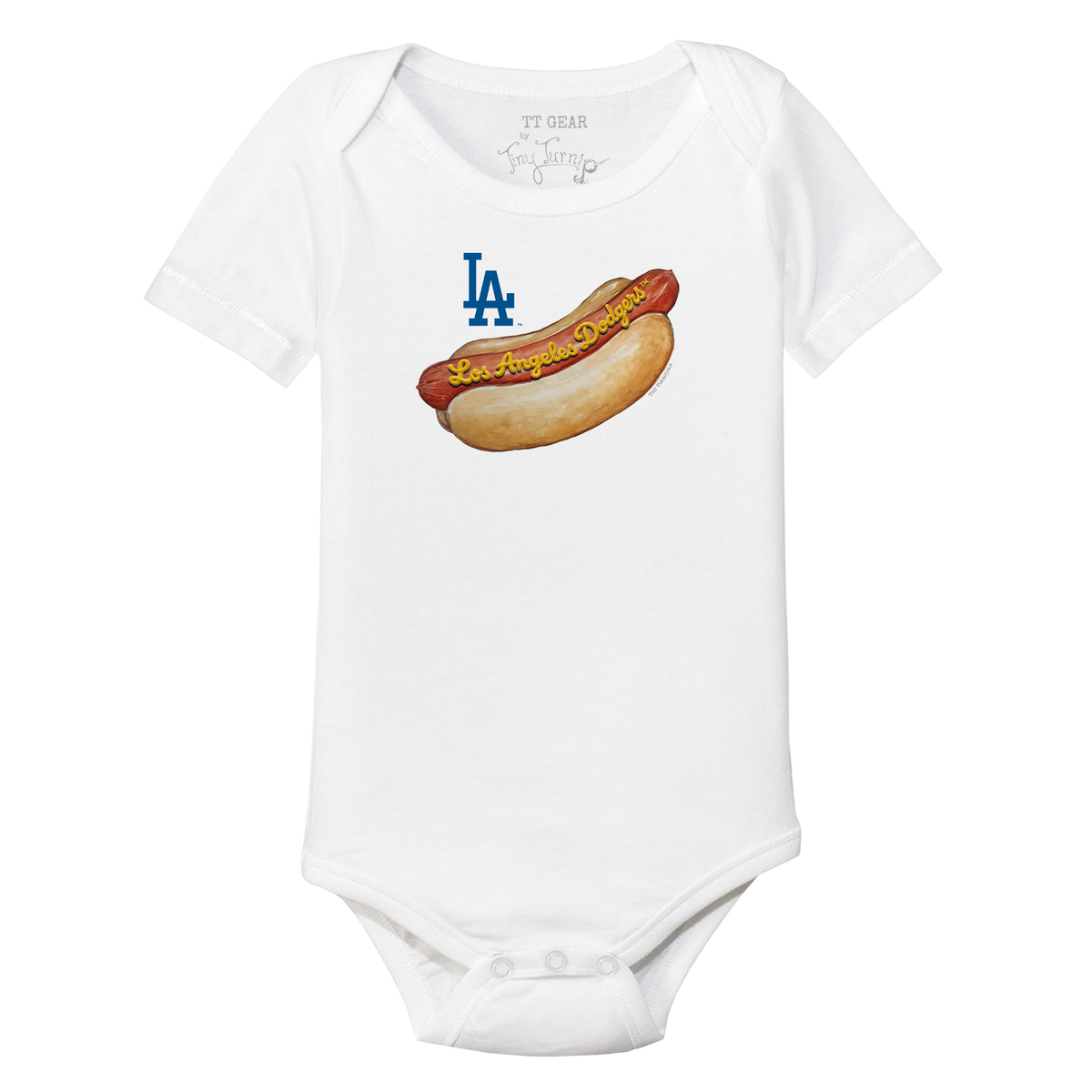 Los Angeles Dodgers Hot Dog Short Sleeve Snapper