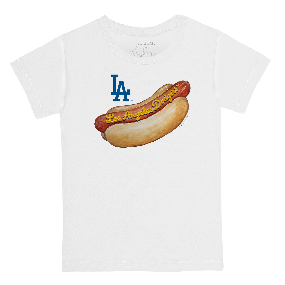 VIP Los Angeles Dodgers Personalized Postseason '26 Hot Dog Kid's Tee Shirt