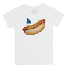 VIP Los Angeles Dodgers Personalized Postseason '26 Hot Dog Kid's Tee Shirt