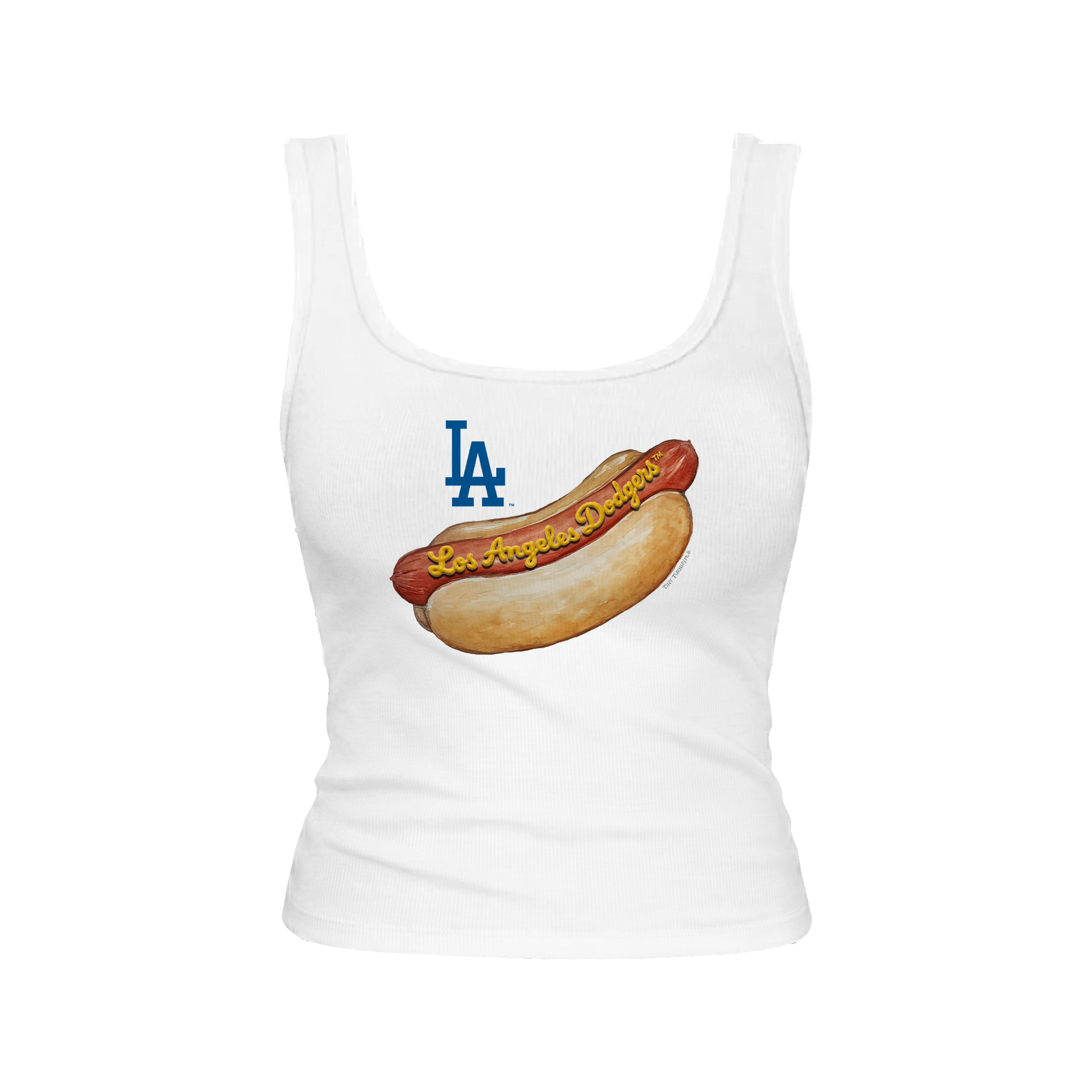 VIP Los Angeles Dodgers Personalized Postseason '26 Hot Dog Emmy Tank